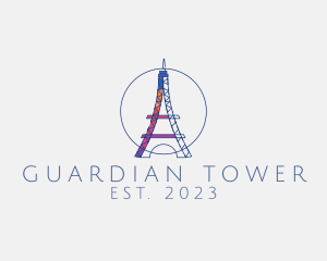 Creative Eiffel Tower logo design