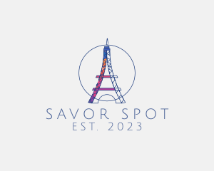 Creative Eiffel Tower logo design