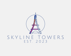 Creative Eiffel Tower logo design