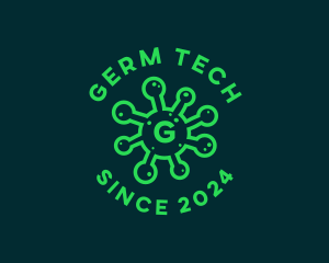 Toxic Virus Bacteria logo design