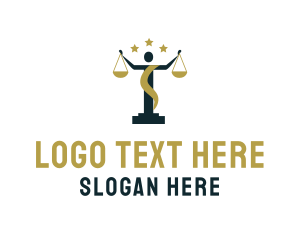 Paralegal - Human Justice Scale logo design