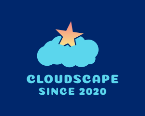 Cloudy - Daycare Star Cloud logo design