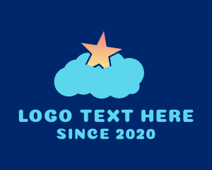 Cloudy - Daycare Star Cloud logo design