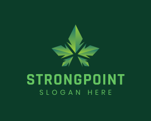 Smoke - Geometric Cannabis Weed logo design