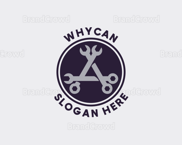 Repair Mechanic Wrench Logo