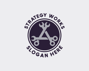 Repair Mechanic Wrench logo design