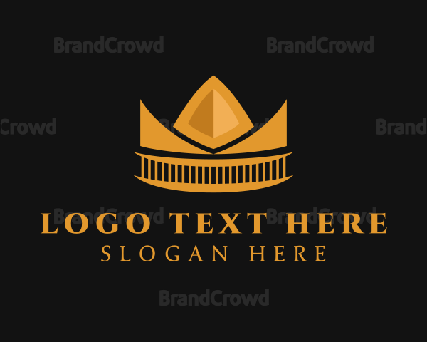 Golden Orange Crown Logo