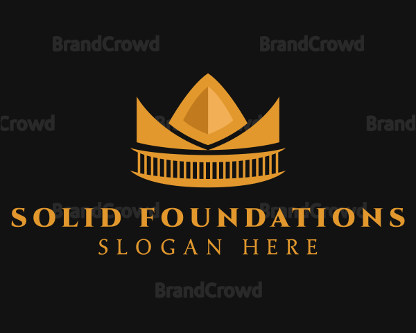 Golden Orange Crown Logo