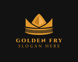 Golden Orange Crown logo design