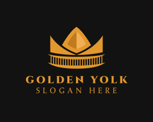 Golden Orange Crown logo design