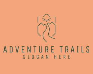 Mountain Valley Adventure  logo design