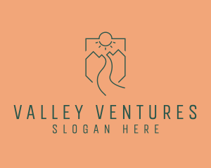 Mountain Valley Adventure  logo design