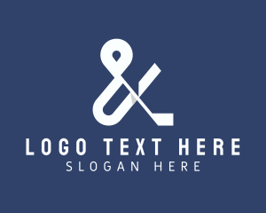 Type - Modern Stylish Ampersand logo design