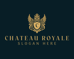 Royal Owl Shield logo design