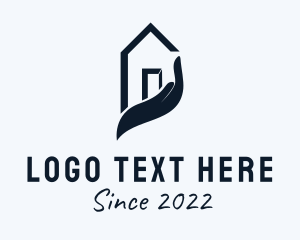 Hand Gesture - House Hand Contractor logo design