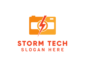 Electric Camera Photography  logo design