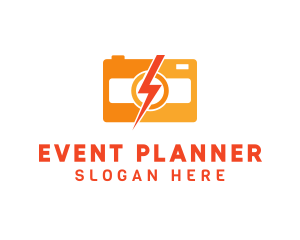 Flash - Electric Camera Photography logo design