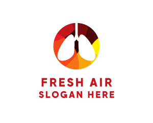Lungs - Lung Respiratory Doctor logo design