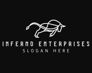 Business Enterprise Bull logo design