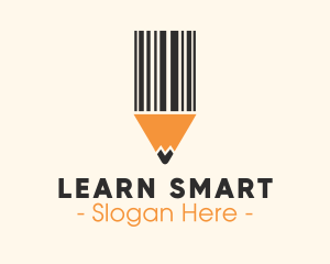 Educate - Barcode Scan Pencil logo design