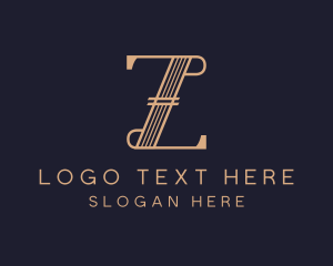 Gold Luxury Trading Letter Z Logo