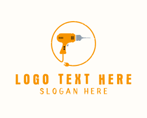 Plug - Power Drill Renovation Tool logo design