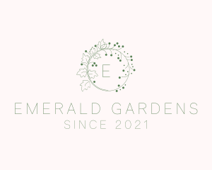 Nature Vineyard Leaf logo design