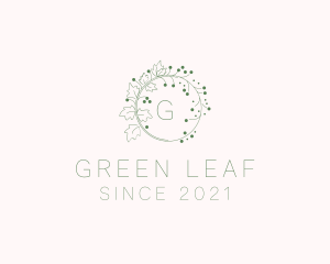 Nature Vineyard Leaf logo design