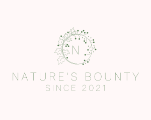 Nature Vineyard Leaf logo design