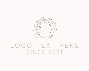 Letter - Nature Vineyard Leaf logo design