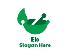 Modern Leaf Bowl  Logo