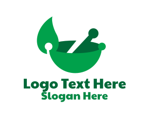 Modern Leaf Bowl  Logo