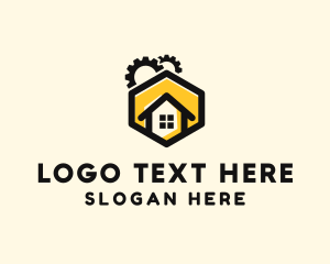 Hexagon - Gear House Realty logo design