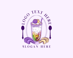 Sinigang - Filipino Ube Haluhalo logo design