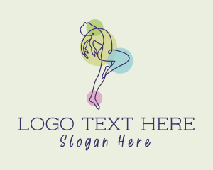 Relaxation - Dance Yoga Monoline logo design