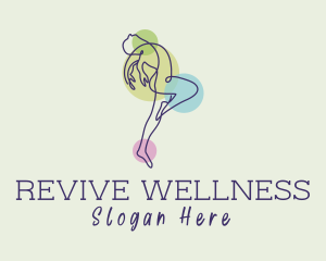Rehabilitation - Dance Yoga Monoline logo design