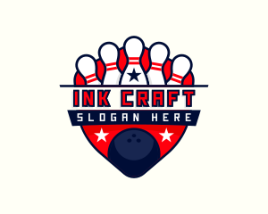 Bowling Pin Ball logo design