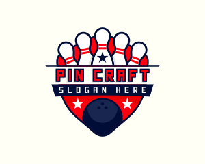 Pin - Bowling Pin Ball logo design