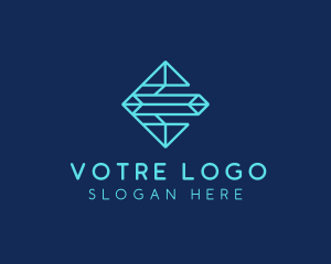 Marketing - Diamond Letter E logo design