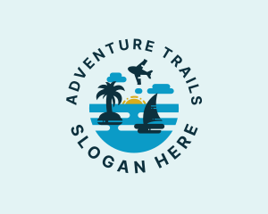 Travel Island Resort logo design