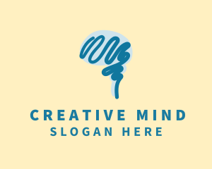 Educational Blue Mind logo design