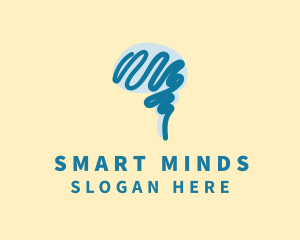 Educational Blue Mind logo design