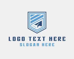 Shipping - Plane Logistics Delivery logo design