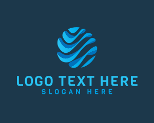Dynamic - Globe Wave Business logo design