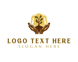 Plant - Hand Sprout Planting logo design