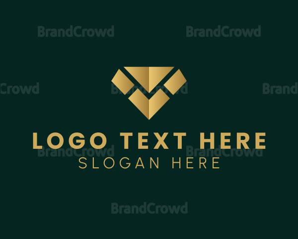 Gold Luxury Diamond Logo