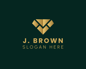 Gold Luxury Diamond Logo