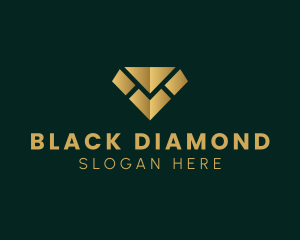 Gold Luxury Diamond logo design