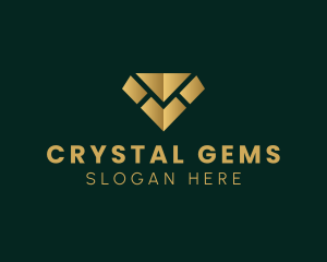 Gold Luxury Diamond logo design