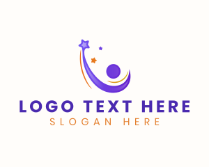 Management - Human Organization Leader logo design